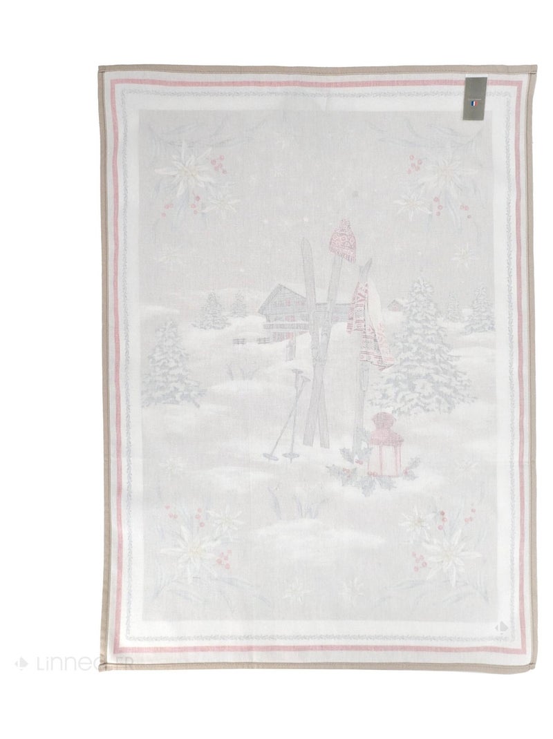 Torchon de Montagne collection LES GUETS coton Gris chiné - Kiabi