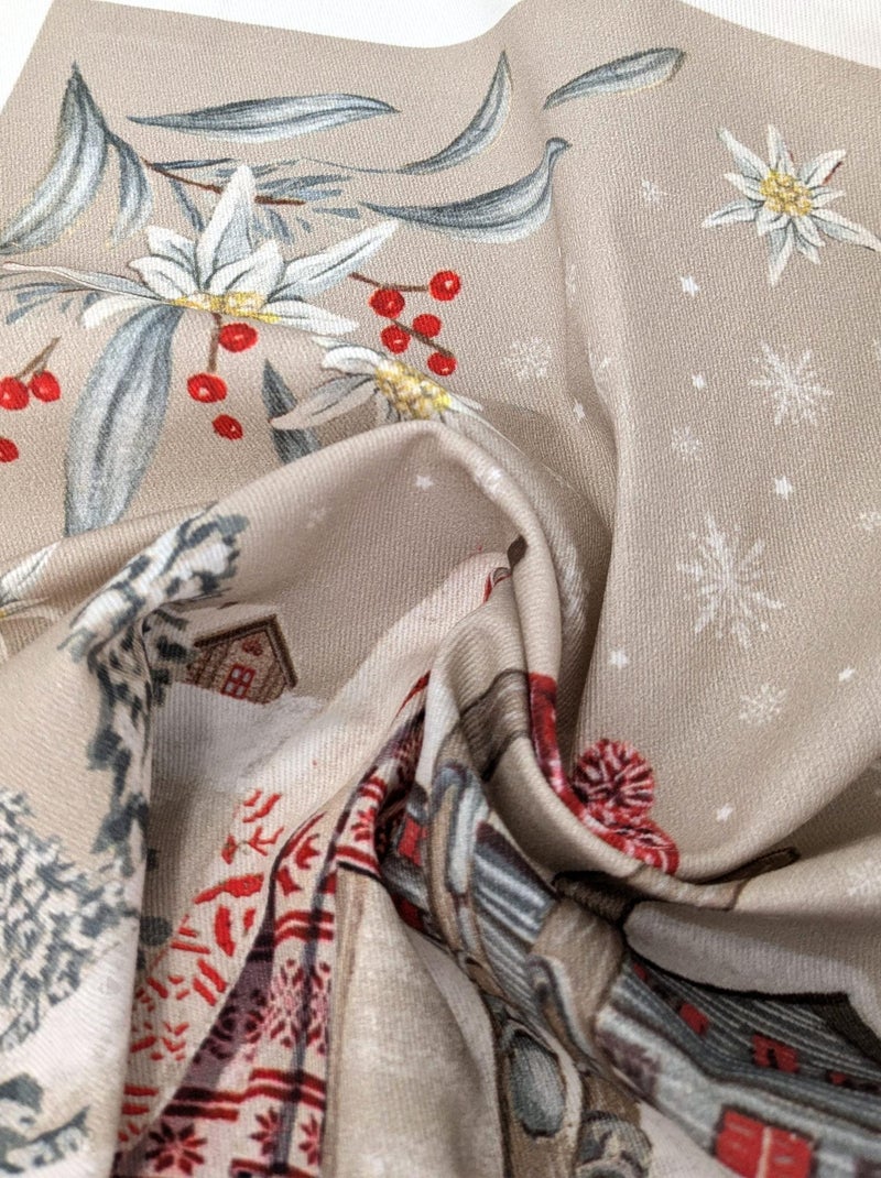 Torchon de Montagne collection LES GUETS coton Gris chiné - Kiabi