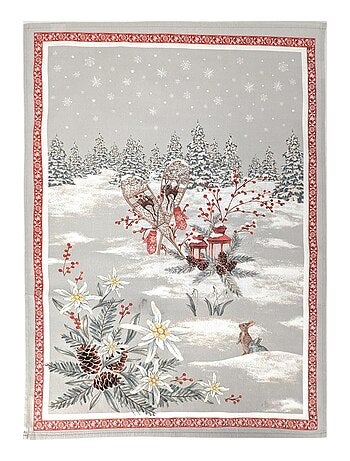 Torchon de montagne collection RANDONNEE coton