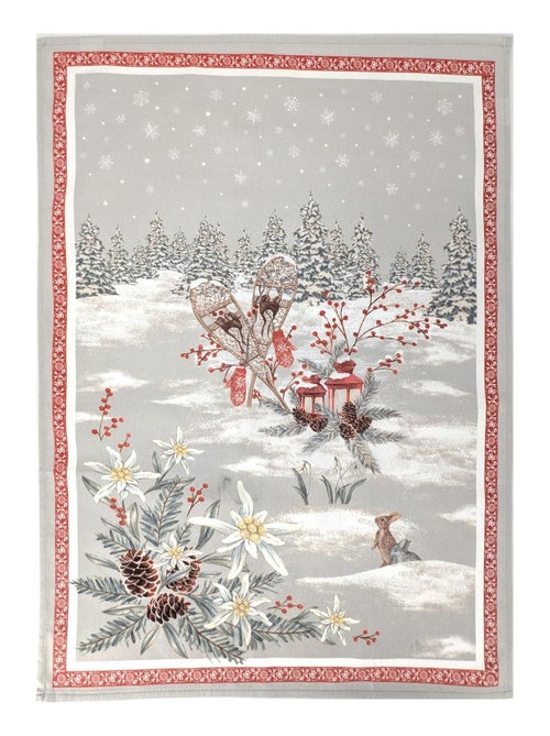 Torchon de montagne collection RANDONNEE coton - Kiabi