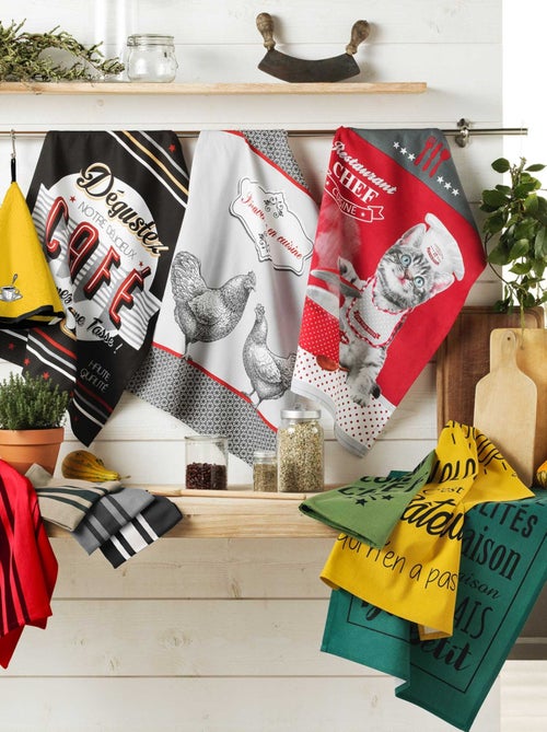 Torchon en 100% coton naturel - Kiabi