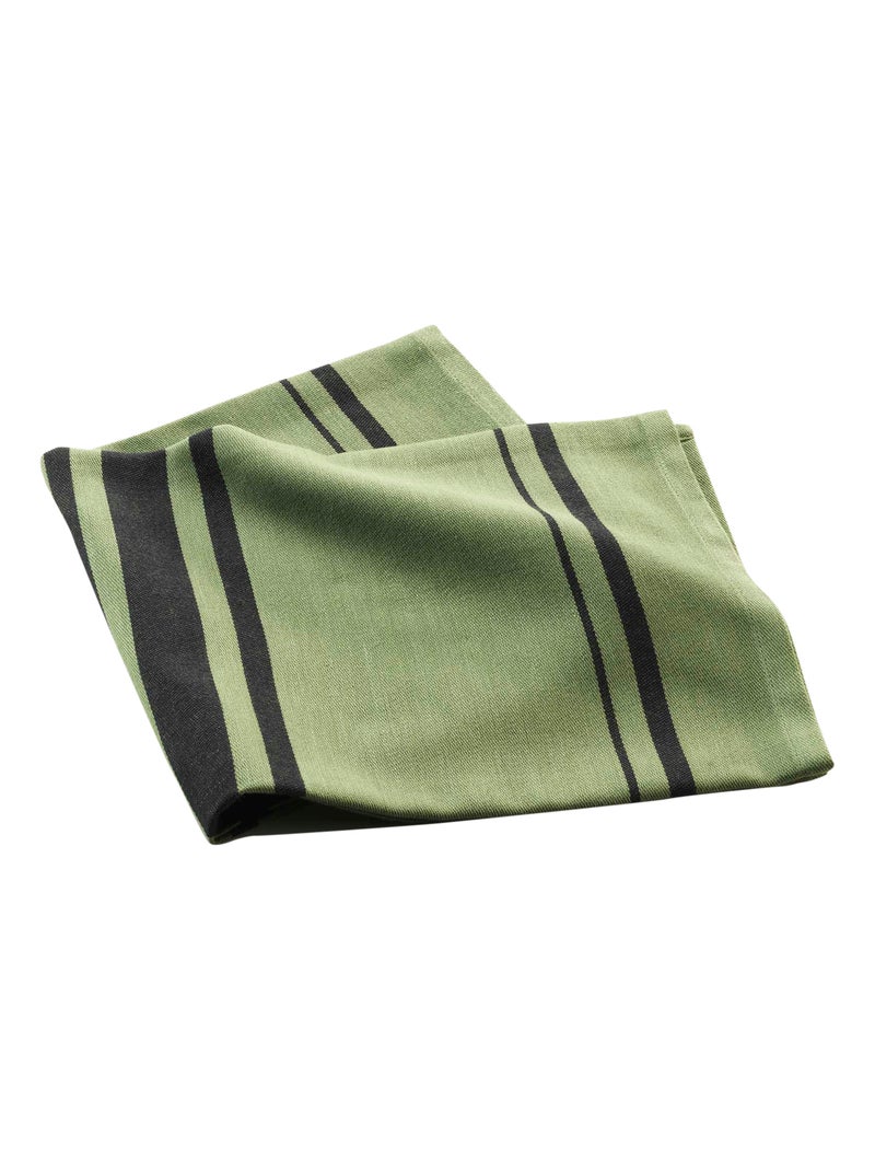 Torchon en 100% coton naturel Kaki - Kiabi