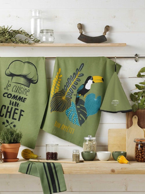 Torchon en 100% coton naturel - Kiabi