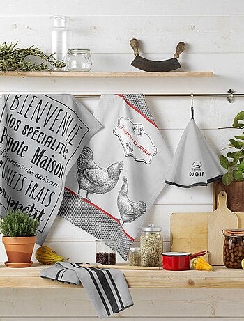 Torchon en coton Bienvenue en cuisine
