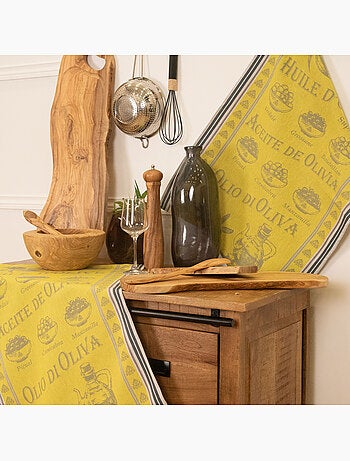 Torchon en coton huile d’olive