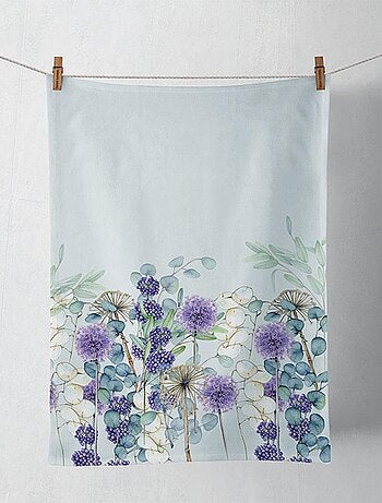 Torchon en coton eucalyptus