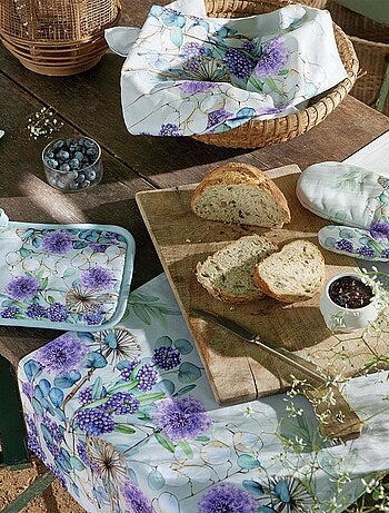 Torchon en coton eucalyptus
