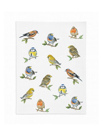Torchon en coton oiseaux