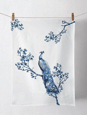 Torchon en coton eucalyptus