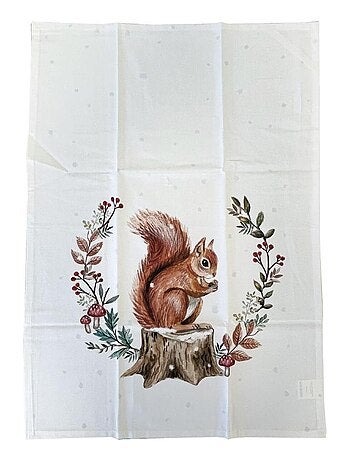 Torchon en coton eucalyptus