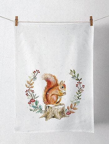 Torchon en coton eucalyptus