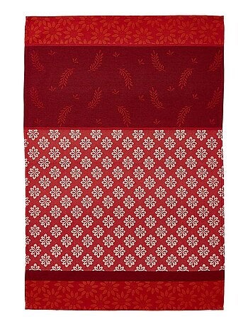 Torchon en jacquard de coton, BASTIDE
