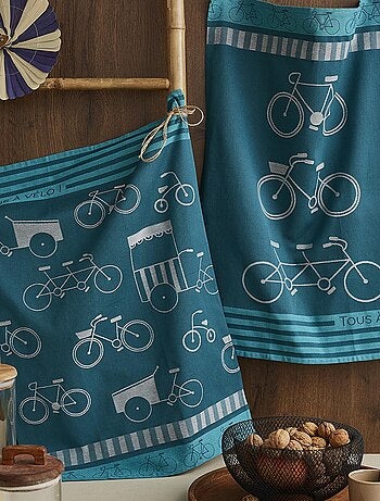 Torchon en jacquard de coton, EN SELLE