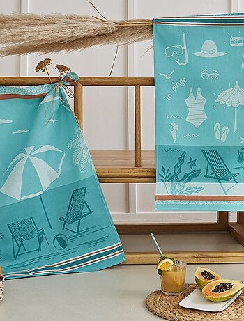 Torchon en jacquard de coton, FARNIENTE