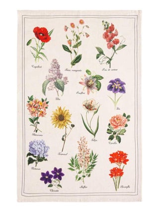 Torchon en métis imprimé, HERBIER