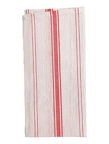 Torchon essuie-vaisselle en lin et coton absorbant et résistant