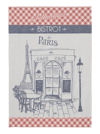 Torchon imprimé en coton, AUTHENTIQUE BISTROT