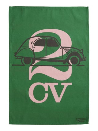 Torchon imprimé en coton, CITROËN 2CV