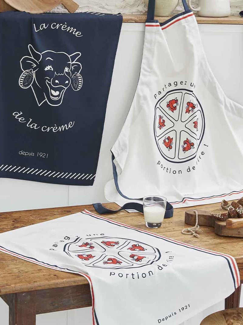 Torchon imprimé en coton, La Vache qui rit Beige clair - Kiabi