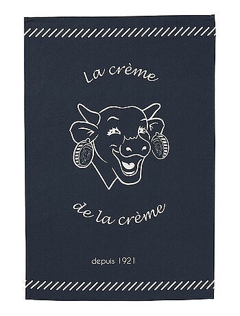 Torchon imprimé en coton, La Vache qui rit