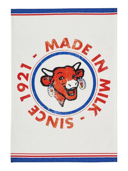 Torchon imprimé en coton, LA VACHE QUI RIT - Kiabi