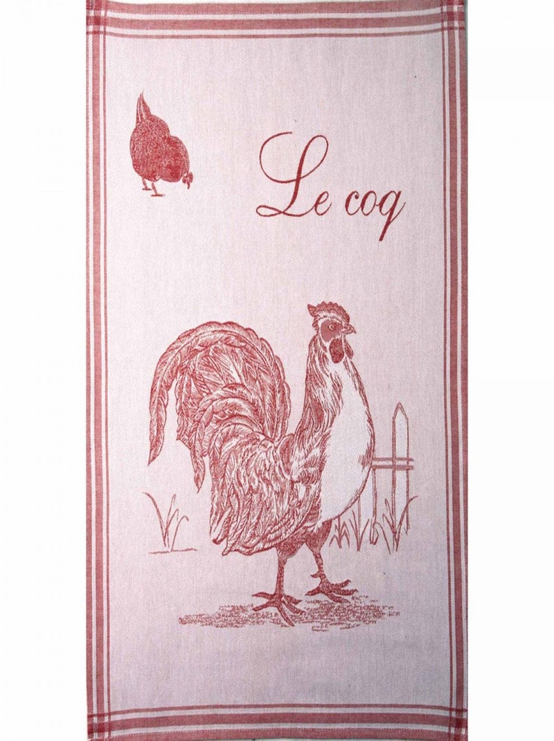 Torchon imprimé en coton, LE COQ Rouge - Kiabi