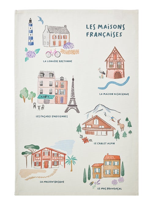 Torchon imprimé en coton, MAISON FRANCAISE - Kiabi