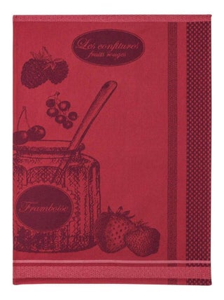 Torchon imprimé en coton, POT DE CONFITURE