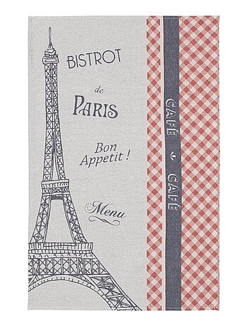 Torchon imprimé en coton, TROCADERO