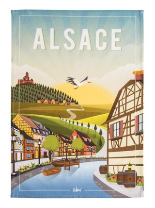 Torchon imprimé en coton, WIM ALSACE