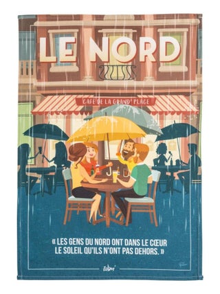 Torchon imprimé en coton, WIM LE NORD