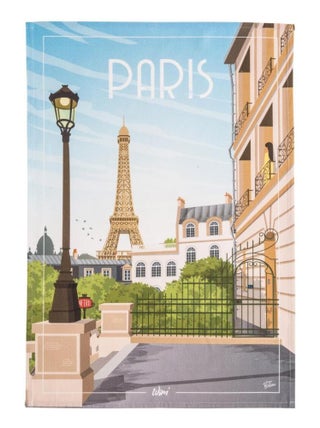 Torchon imprimé en coton, WIM PARIS