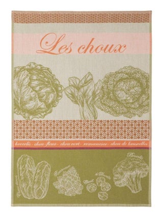 Torchon imprimé en jacquard de coton, CHOUX