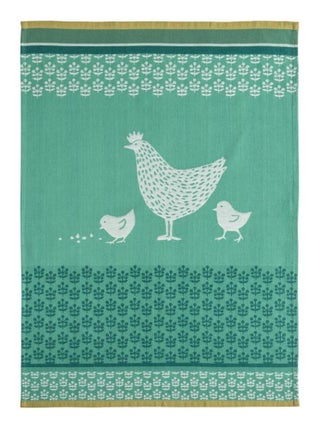 Torchon imprimé en jacquard de coton, COCOTTE