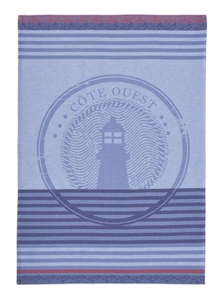 Torchon imprimé en jacquard de coton, COTE OUEST