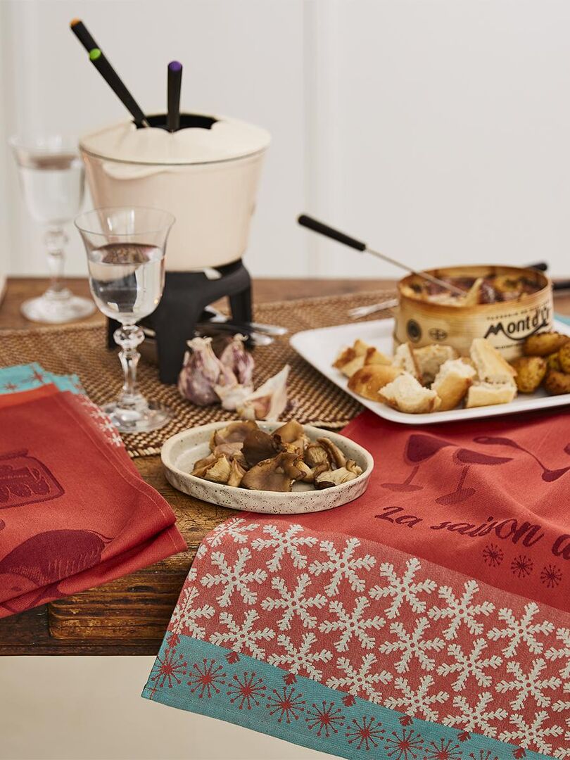 Torchon De Cuisine Coton Imprimé Blanc 50 X 70 Cm Jake24 | Maisons Du Monde