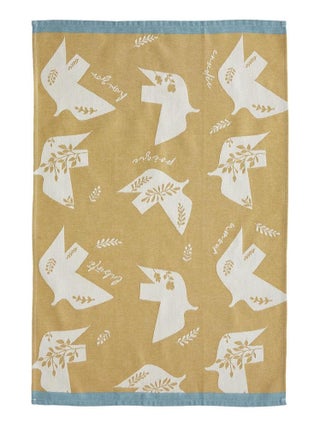 Torchon imprimé en jacquard de coton, L'ENVOLEE