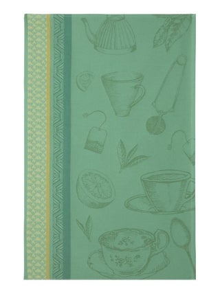Torchon imprimé en jacquard de coton, MÉLIMÉLO THÉS