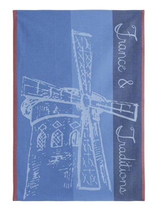 Torchon imprimé en jacquard de coton, MOULIN ROUGE