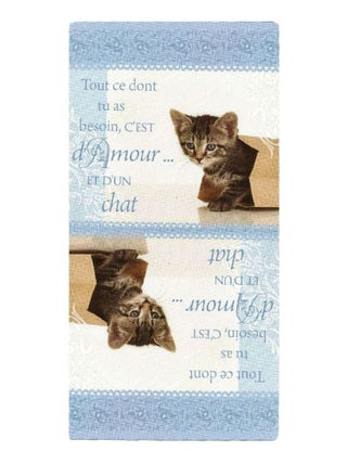 Torchon microfibre à message