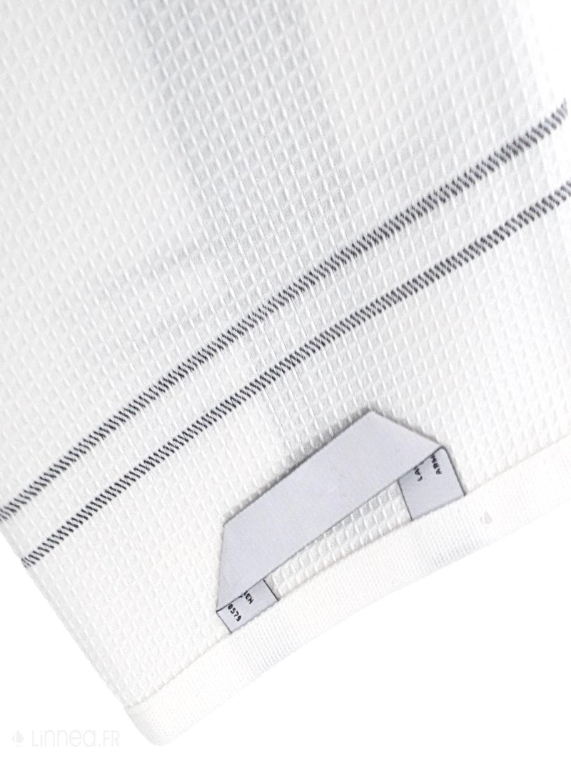 Torchon nid d'abeille WAFFLE brodé Éléphant Gris - Kiabi