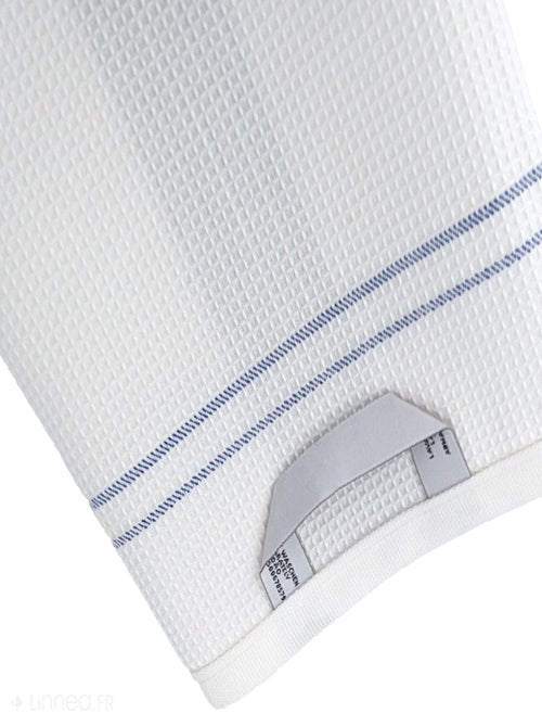 Torchon nid d'abeille WAFFLE brodé Oiseaux - Kiabi