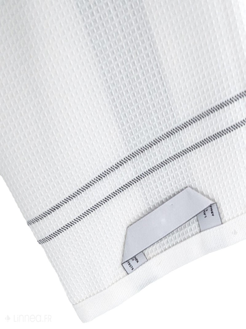 Torchon nid d'abeille WAFFLE brodé Vache Gris - Kiabi