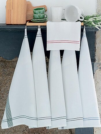 Torchon nid d'abeille WAFFLE PIQUET