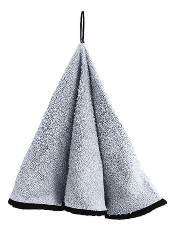 Torchon rond en coton EPONGE blanc, par Soleil d'ocre