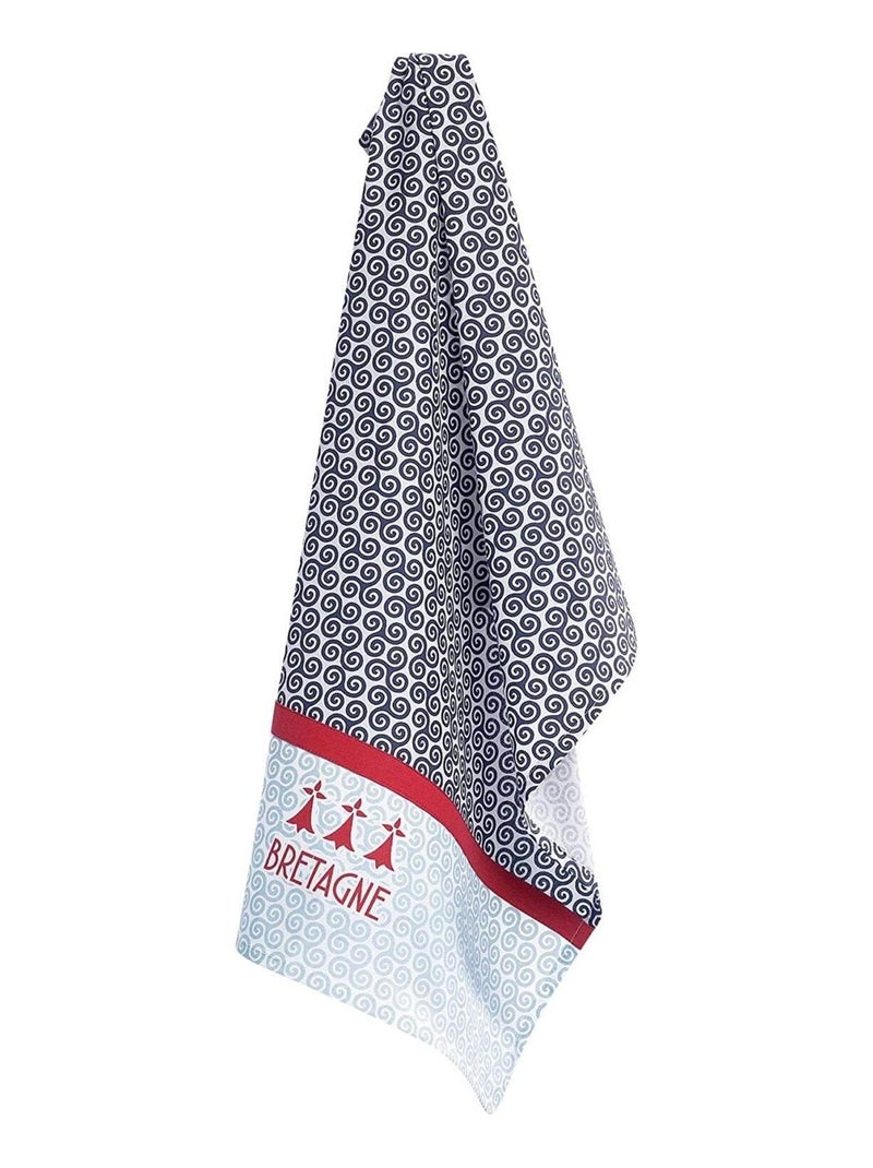 Torchon triskell bretagne 50 x 70 cm Multicolore - Kiabi