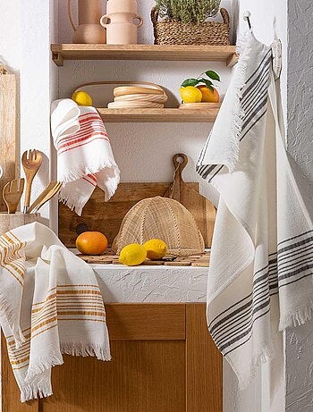 Torchon uni en gaze de coton, BISE