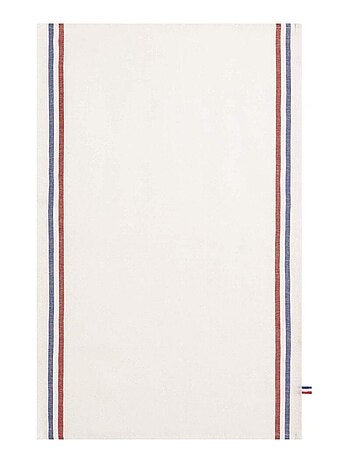 Torchon uni en lin, TRICOLORE