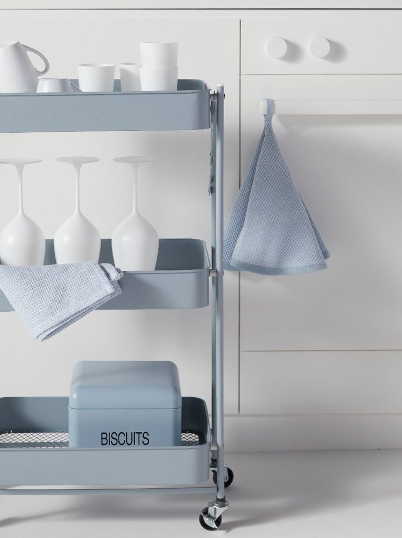 Torchon vaisselle rond coton KITCHEN Bleu - Kiabi