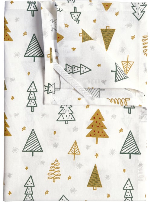 Torchons de cuisine motifs sapins en coton - Kiabi